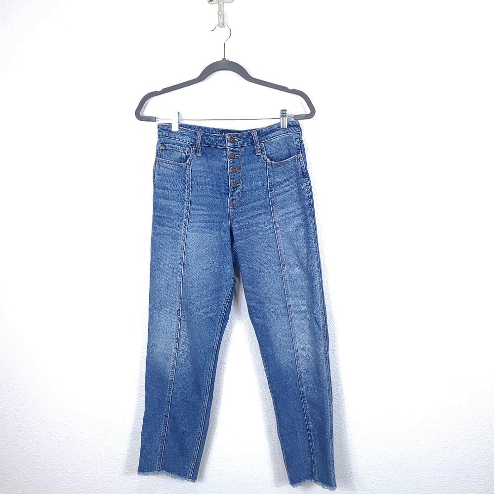 HOLLISTER Ultra High-Rise Mom Jeans Button Front